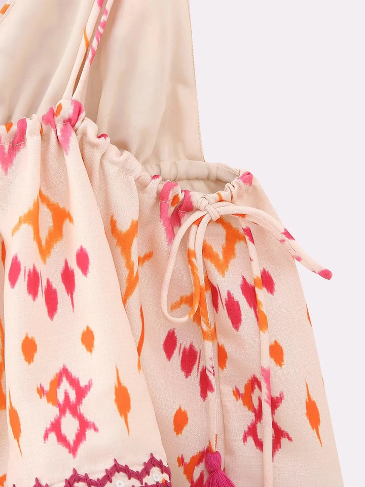 Blusa Feminina Alcinha Estampada use joa clothing detalhes4