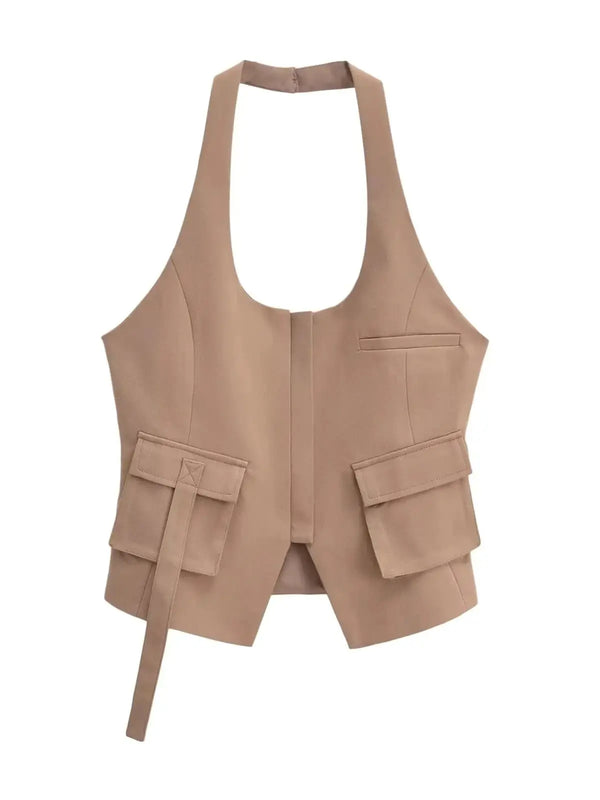 Blusa Feminina Frente Única com Bolso Frontal use joa