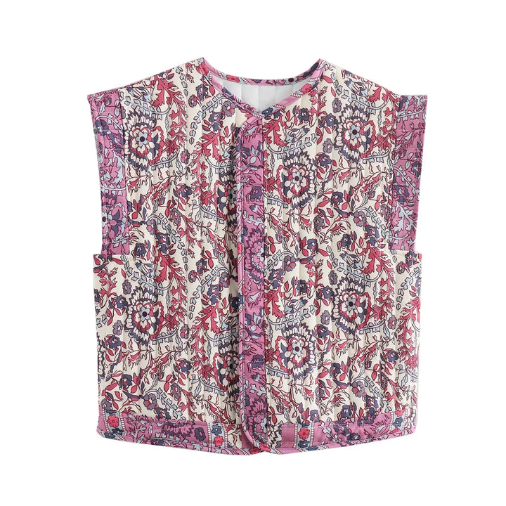 Colete Feminino Estampado Oversized use joa clothing