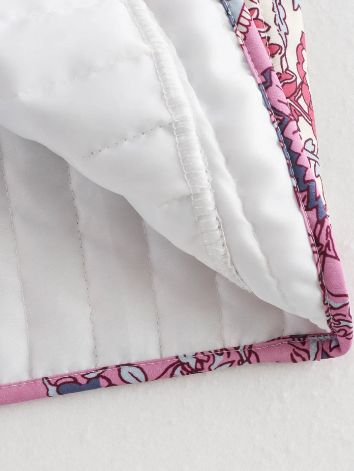 Colete Feminino Estampado Oversized use joa clothing detalhes3