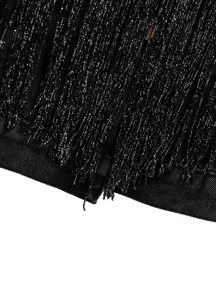 Jaqueta Jeans Feminina Country com Franja Use Joá Clothing