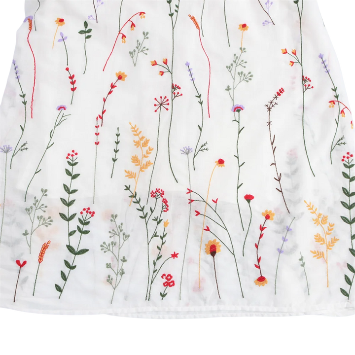 Vestido Feminino Branco Bordado use joa clothing