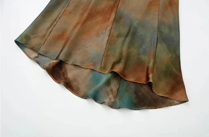 Vestido Longo Tie Dye Decote Costas use joa clothing