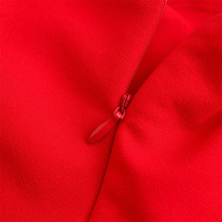 Vestido Midi Vermelho use joa clothing
