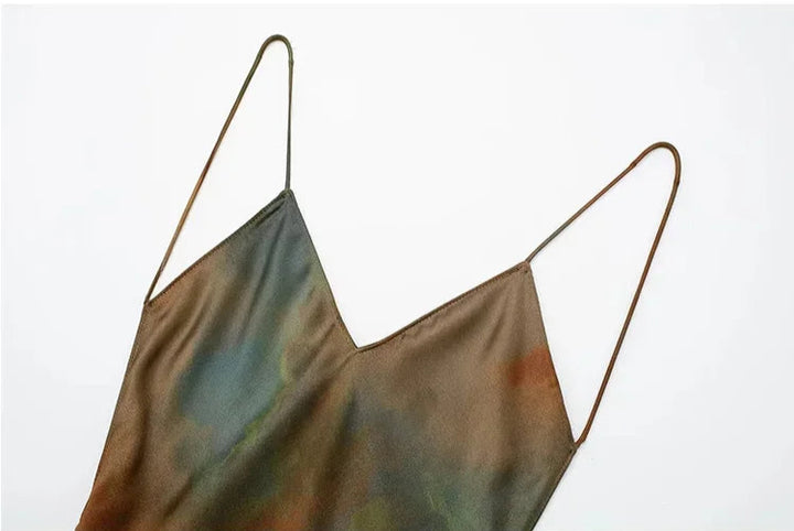 Vestido Longo Tie Dye Decote Costas use joa clothing