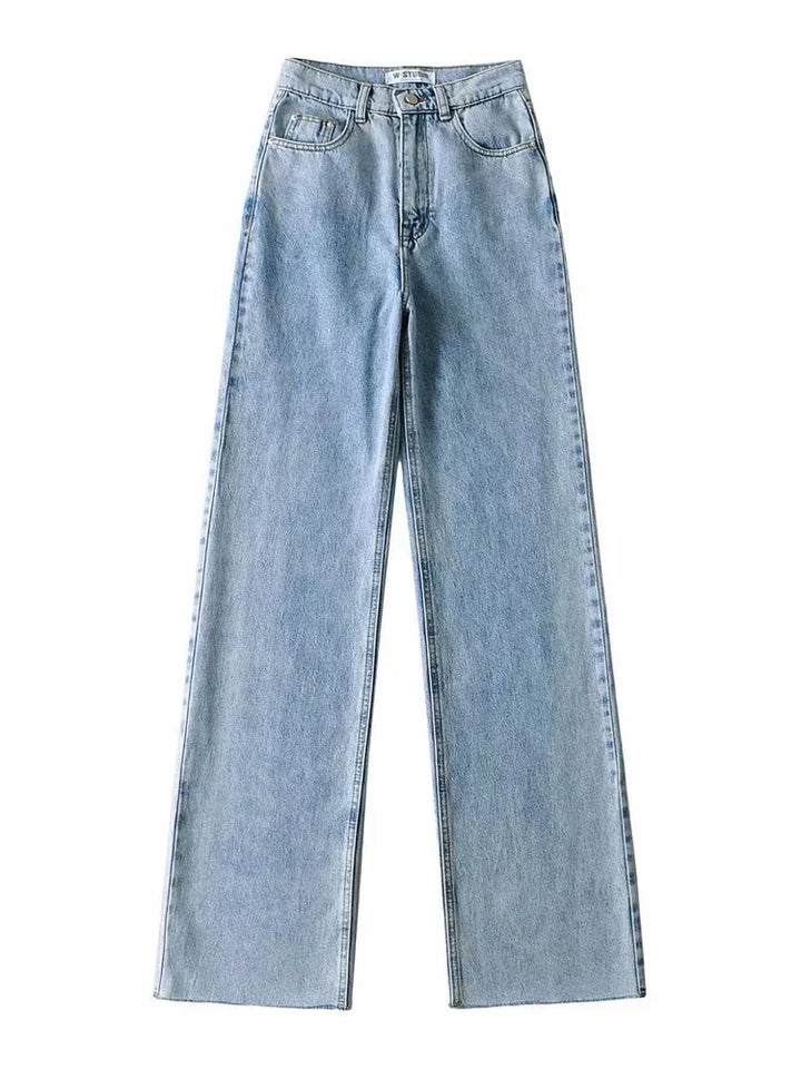 Calça Jeans Feminina Reta Azul Claro Use Joá Clothing