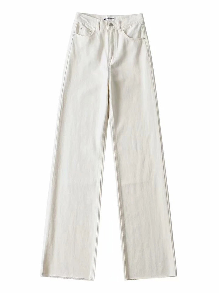 Calça Jeans Feminina Reta Branco Use Joá Clothing