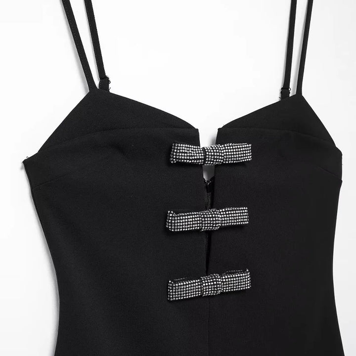 Vestido Curto Preto Laço use joa clothing
