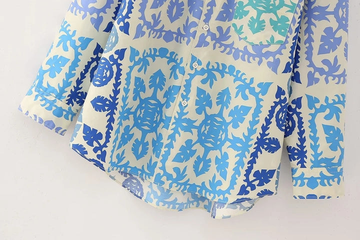 Camisa Feminina Estampada Casual Use Joá Clothing