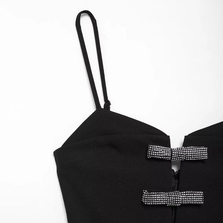 Vestido Curto Preto Laço use joa clothing