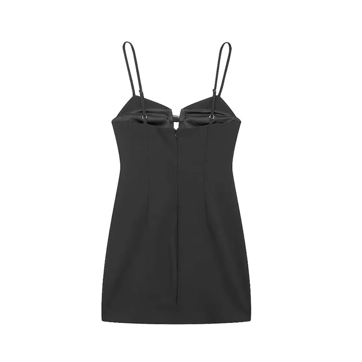 Vestido Curto Preto Laço use joa clothing