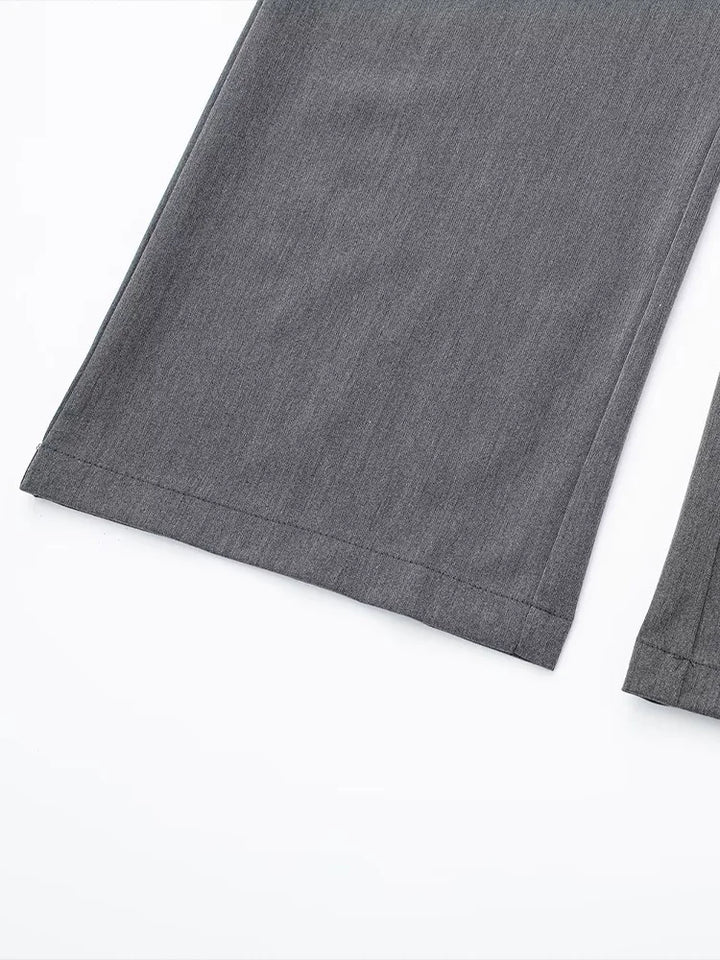 Calça Feminina Alfaiataria Reta Cinza Use Joá Clothing