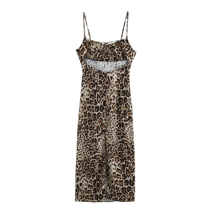 Vestido Midi Animal Print Onça use joá clothing