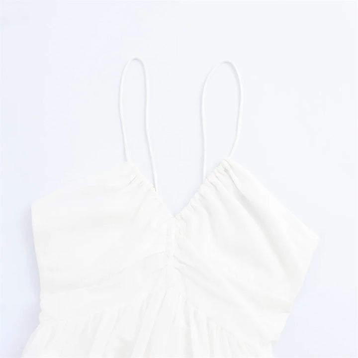 Vestido Feminino Branco Bordado use joa clothing