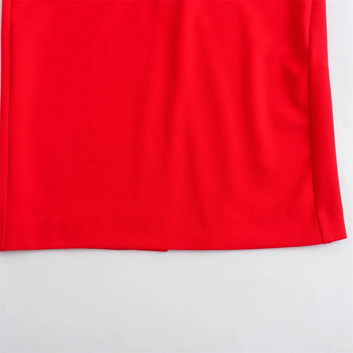 Vestido Midi Vermelho use joa clothing