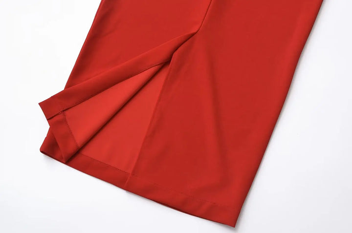 Vestido Midi Vermelho use joa clothing