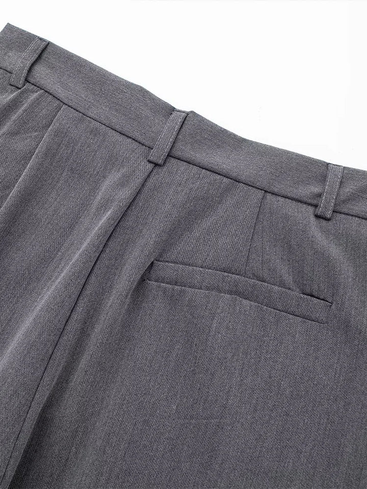 Calça Feminina Alfaiataria Reta Cinza Use Joá Clothing