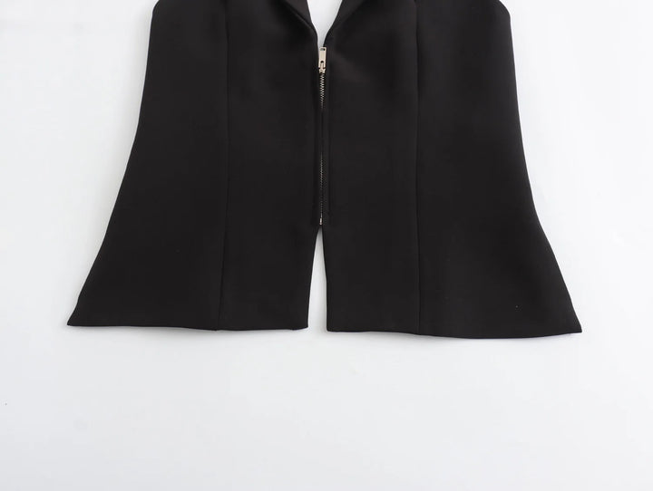 Blusa Top Feminina Frente Única preto use joá clothing
