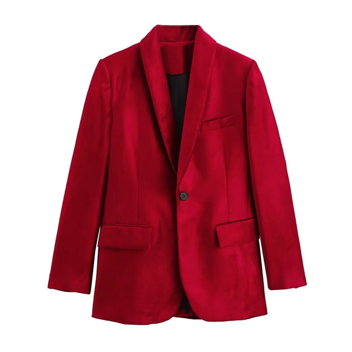 Blazer Feminino Vermelho Casual vermelho use joá clothing