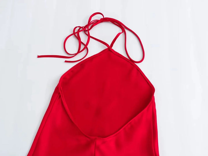 Vestido Longo Vermelho Liso use joa clothing