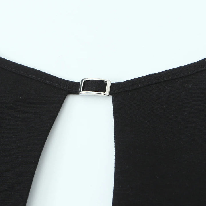 Vestido Curto Preto Liso preto use joá clothing
