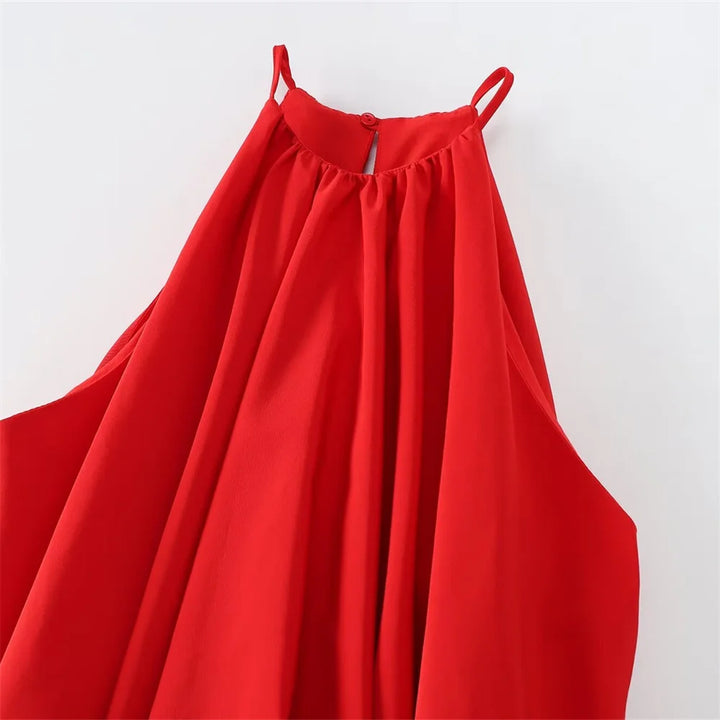 Vestido Curto Vermelho Balonê use joa clothing