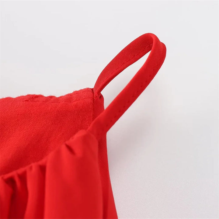 Vestido Curto Vermelho Balonê use joa clothing