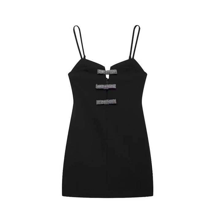 Vestido Curto Preto Laço use joa clothing