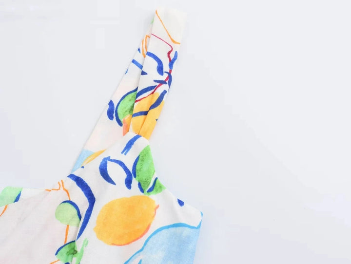 Vestido Longo Estampa Fruta use joa clothing4